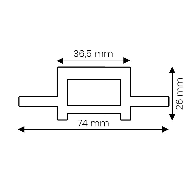Profil composite de connexion Premium Antique - 2.9m