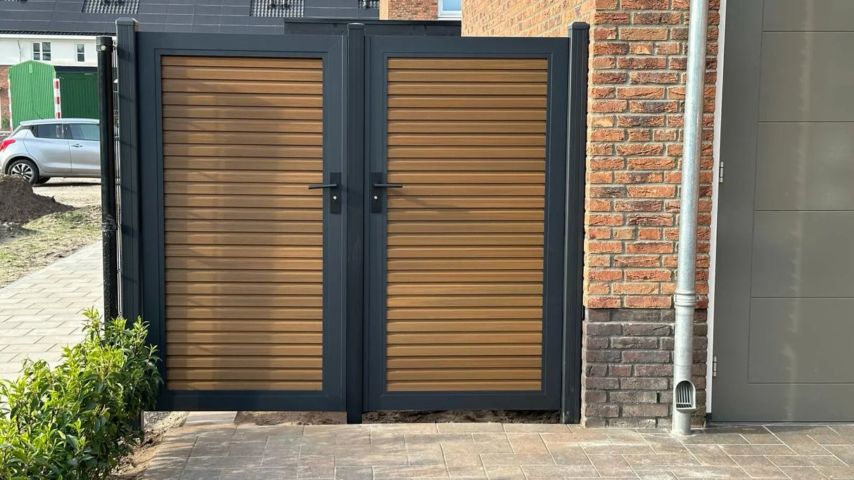 Porte de jardin composite 90cm (tous les couleurs) Facadeck
