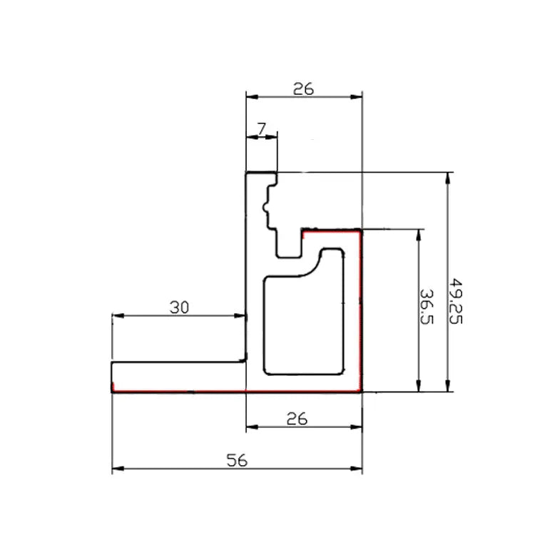 Profil composite type F Premium Antique 36,5 x 56 mm – 2,9 m Facadeck