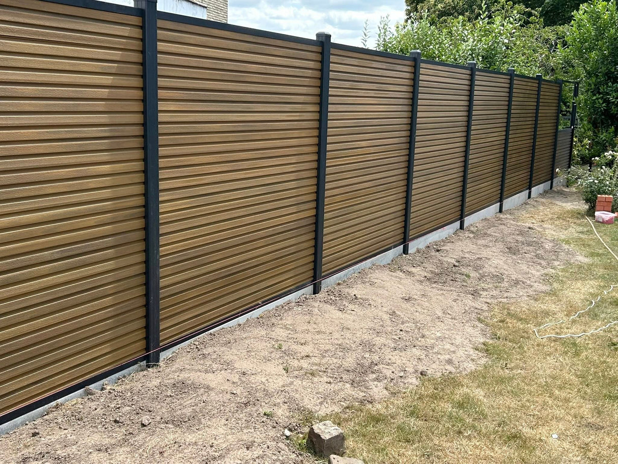 Clôture en composite TEAK rhombus