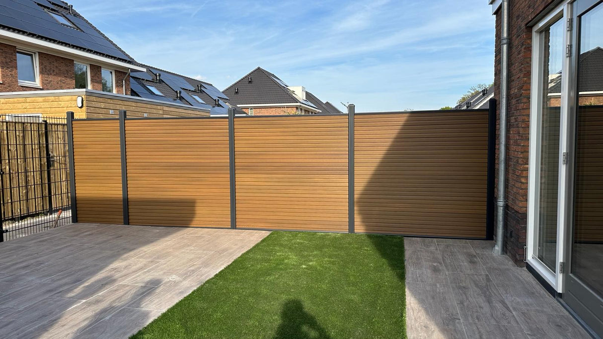 Clôture en composite TEAK rhombus