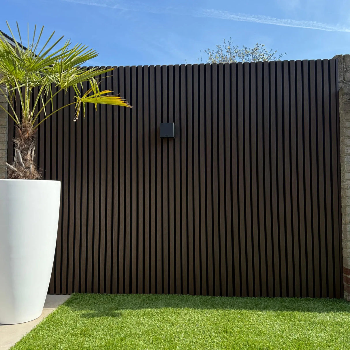 Panneau composite Premium Walnut/Noir 290cm Facadeck