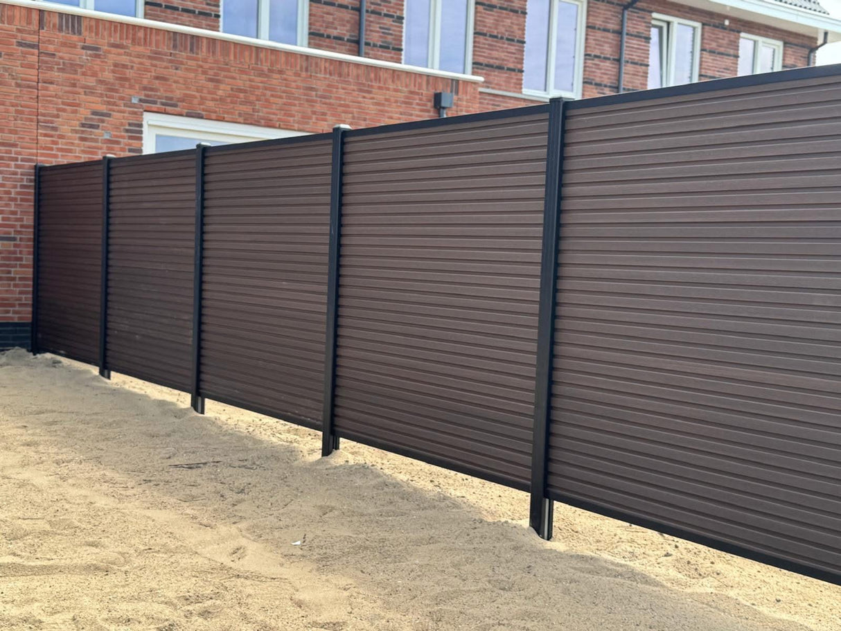 Clôture en composite WALNUT rhombus