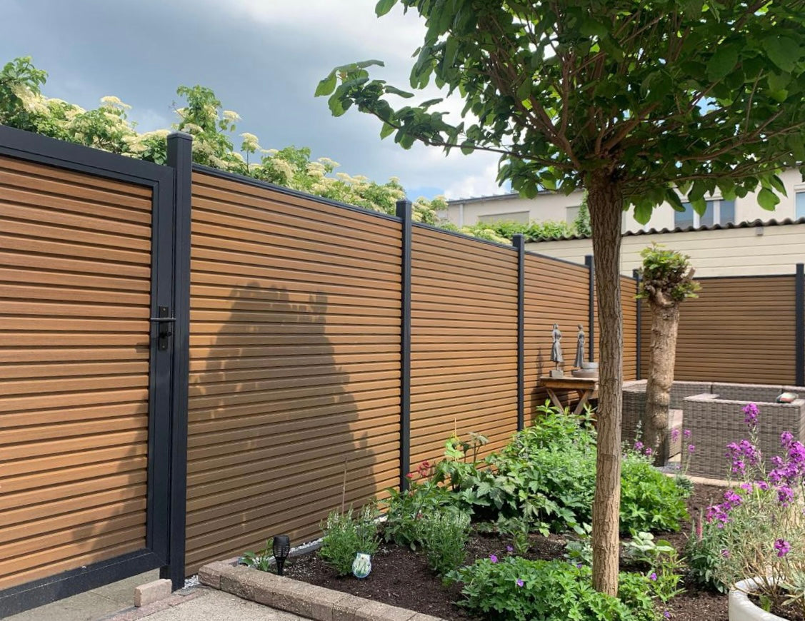 Clôture en composite TEAK rhombus