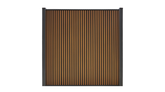 TEAK rhombus composiet schutting