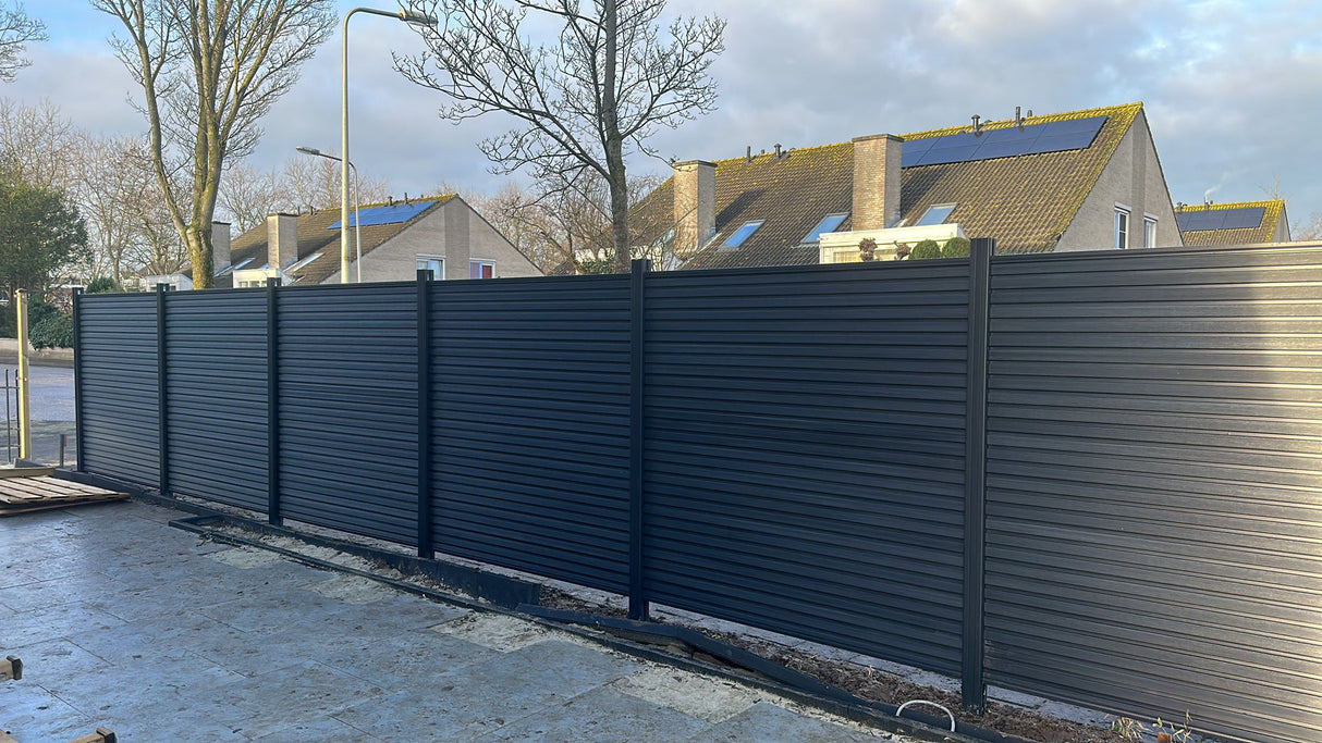 Clôture en composite ANTHRACITE rhombus