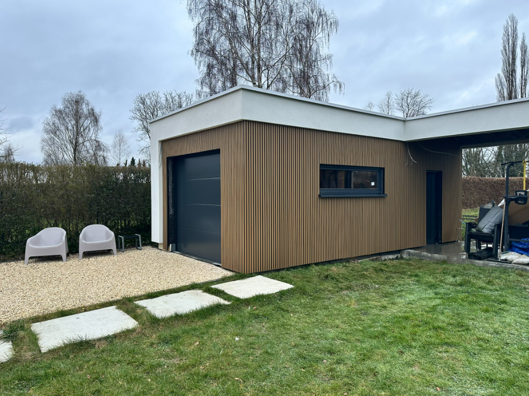 Panneau composite Premium Chêne/Noir 290cm