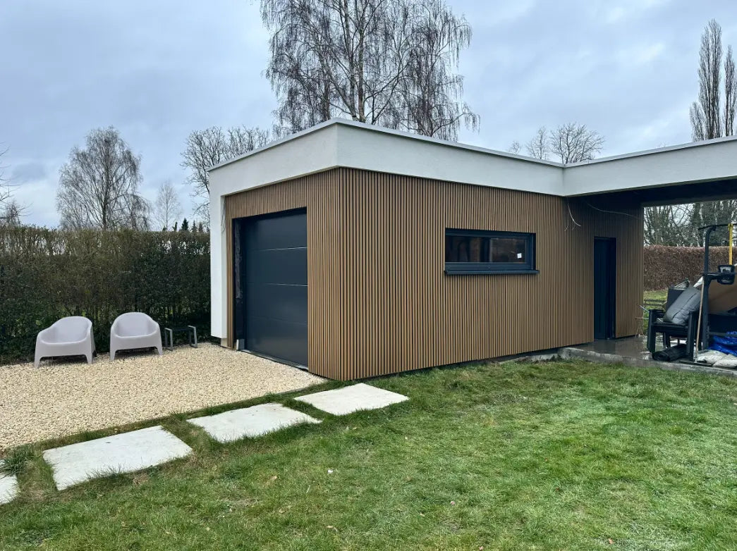 Panneau composite Premium Chêne/Noir 290cm Facadeck