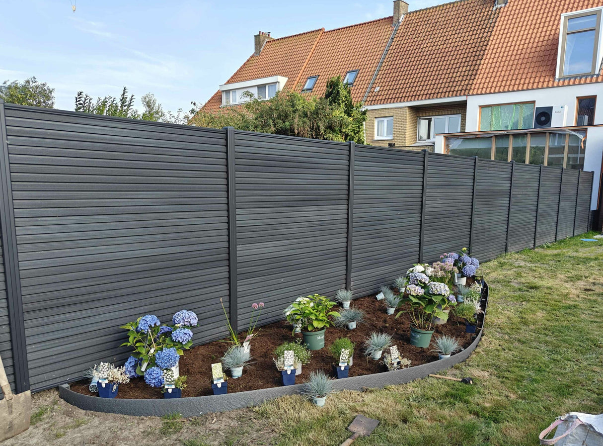 Clôture en composite ANTHRACITE rhombus