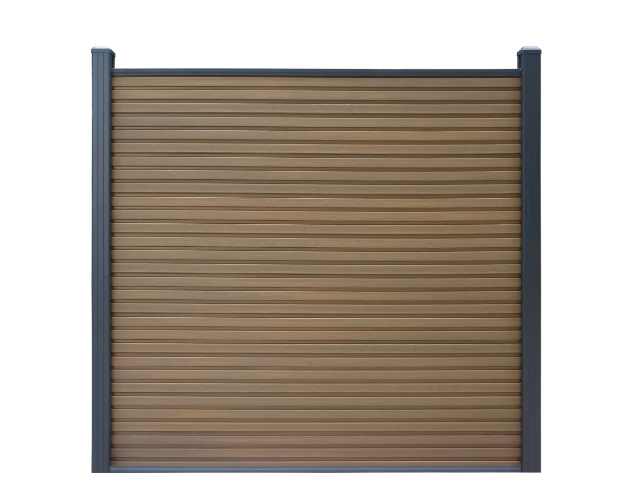 Clôture en composite TEAK rhombus Facadeck