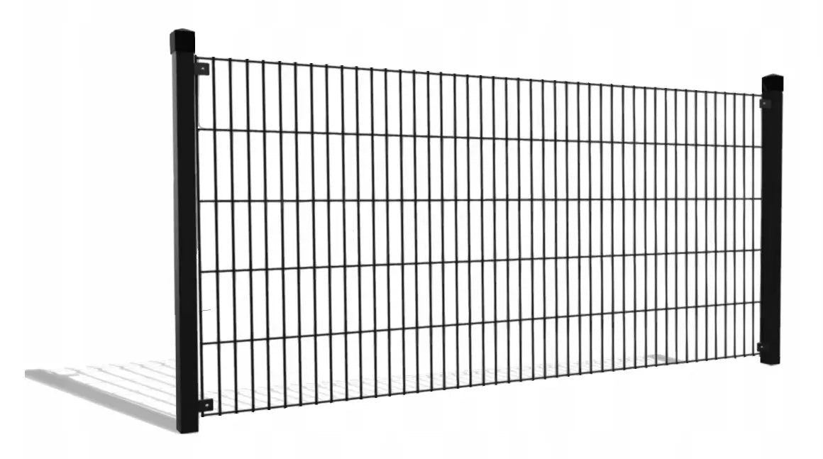Panneau de Clôture Rigide 2D – Fil 6/5/6 mm – RAL 9005 – Largeur 250 cm Facadeck Wood Composite