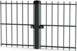 Panneau de Clôture Rigide 2D – Fil 6/5/6 mm – RAL 9005 – Largeur 250 cm Facadeck Wood Composite