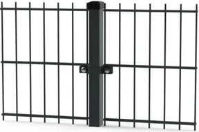 Panneau de Clôture Rigide 2D – Fil 6/5/6 mm – RAL 9005 – Largeur 250 cm Facadeck Wood Composite