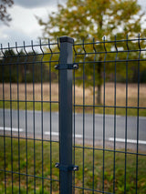 Panneau de Clôture Rigide 3D – Fil Ø 4 mm – RAL9005 - Largeur 250 cm Facadeck Wood Composite