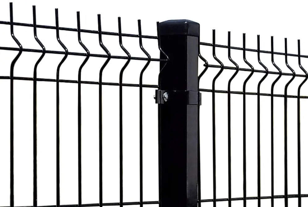 Panneau de Clôture Rigide 3D – Fil Ø 4 mm – RAL9005 - Largeur 250 cm Facadeck Wood Composite