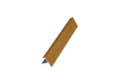 Profil de finition pour bardage composite chêne Facadeck