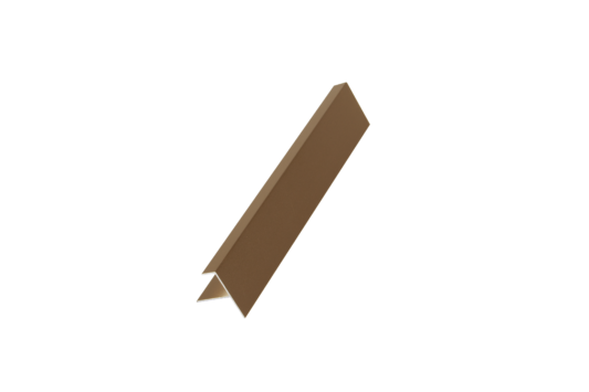 Profil de finition pour bardage composite teak