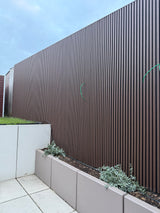 Composiet gevelbekleding Rhombus Walnut/zwart