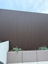 Composiet gevelbekleding Rhombus Walnut/zwart