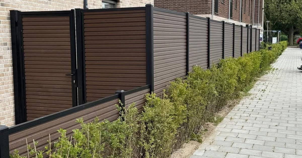 Clôture en composite WALNUT rhombus