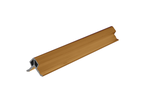 Profil d’angle pour bardage composite chêne