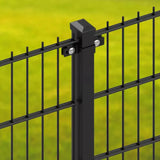 Panneau de Clôture Rigide 2D – Fil 6/5/6 mm – RAL 9005 – Largeur 250 cm Facadeck Wood Composite