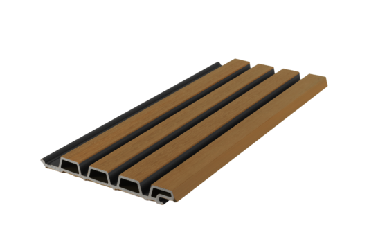 Panneau composite Premium Teak/Noir 290cm