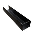 Support métallique en U pour plaque de béton – 300 mm – RAL 9005 Facadeck Wood Composite
