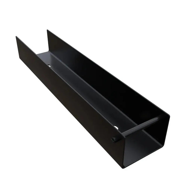 Support métallique en U pour plaque de béton – 300 mm – RAL 9005 Facadeck Wood Composite