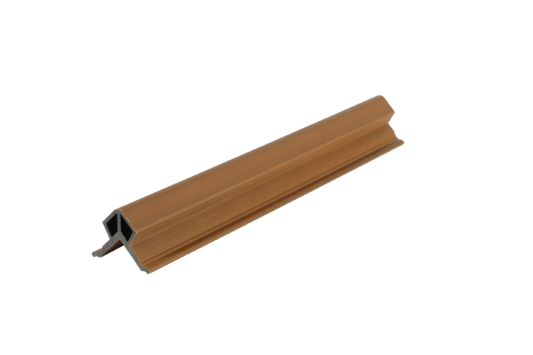 Profil d’angle pour bardage composite teak
