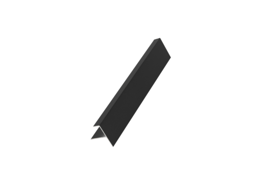 Profil de finition pour bardage composite noir
