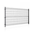 Panneau de Clôture Rigide 3D – Fil Ø 4 mm – RAL9005 - Largeur 250 cm Facadeck Wood Composite