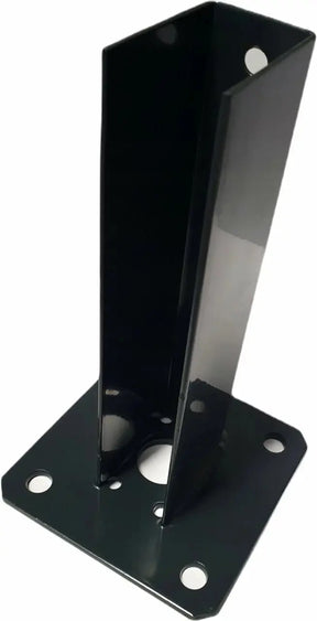 Platine de fixation pour poteau clôture rigide Facadeck Wood Composite