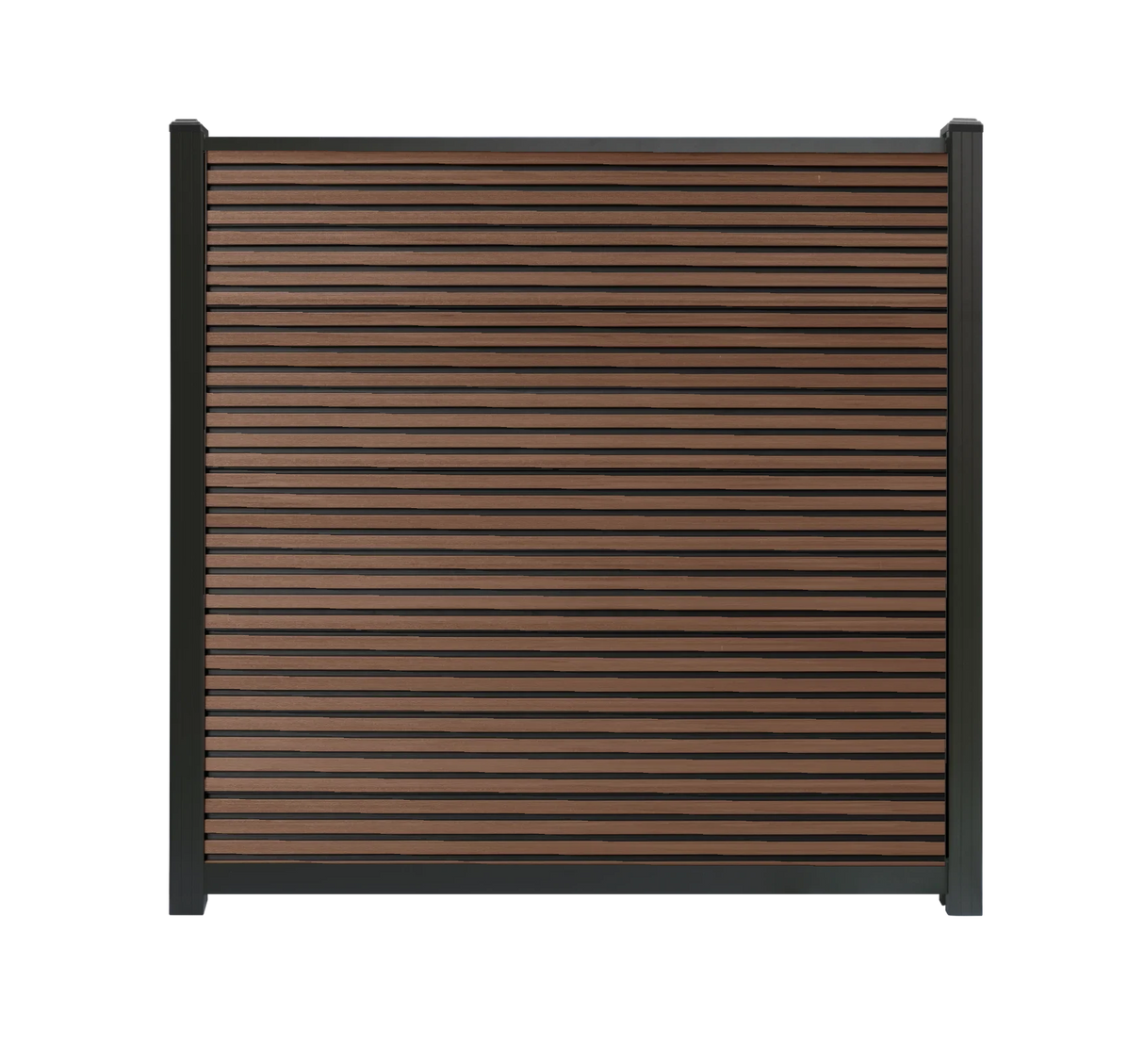 Clôture en composite WALNUT/NOIR rhombus